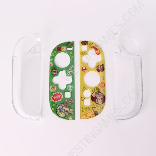 Gamepad Skin Shell Protective Transparent Split PC Case Cover for NS Switch 2 Joycon -Bowser and Donkey Kong - Image 3