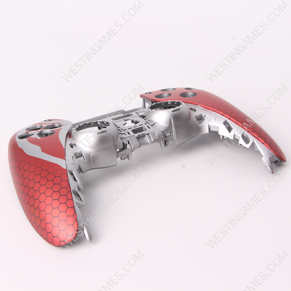 Replacement Fashion Top Cover with Touch Pad Housing Case for PS5 v2.0/3.0/4.0 Controller - Red Spider - Image 6