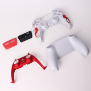 Replacement Fashion Top and Buttom with Touch Pad Housing Case Cover for PS5 v2.0 v3.0 Controller - God of War 2