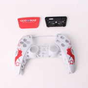 Replacement Fashion Top Cover with Touch Pad Housing Case for PS5 v2.0/3.0/4.0 Controller - God of War 2 03