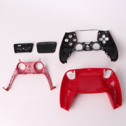 Replacement Fashion Top and Buttom with Touch Pad Housing Case Cover for PS5 v2.0 v3.0 Controller - Red Spider 04
