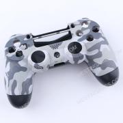 Replacement Top and Bottom Housing Shell Case for PS4 Controller JDM-040/050 - Camouflage Grey