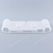 Comfortable Soft tpu Handle Grip Cover Case with 2 Card Storage for Switch lite - Clear White 03