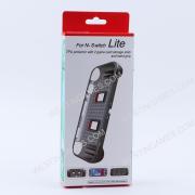 Comfortable Soft tpu Handle Grip Cover Case with 2 Card Storage for Switch lite - Clear White 04