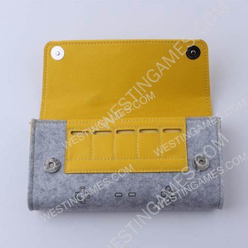 Deluxe Travel Carrying Pouch Case with clip-on strap for Switch Lite - Yellow - Image 5