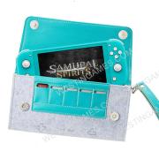 Deluxe Travel Carrying Pouch Case with clip-on strap for Switch Lite - Blue 02