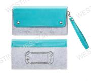 Deluxe Travel Carrying Pouch Case with clip-on strap for Switch Lite - Blue 03