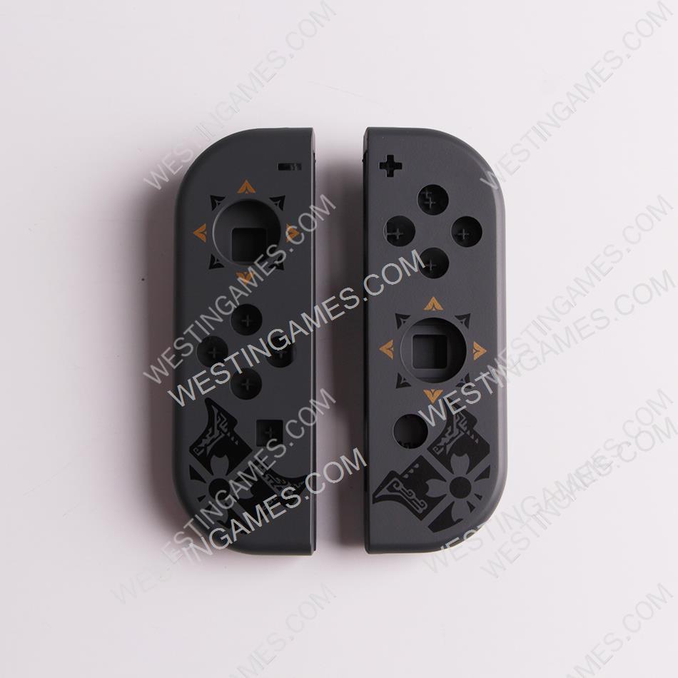 Left and Right Housing Cover Case with SL SR Button Set for Switch Joy-con Monster Hunter Grey