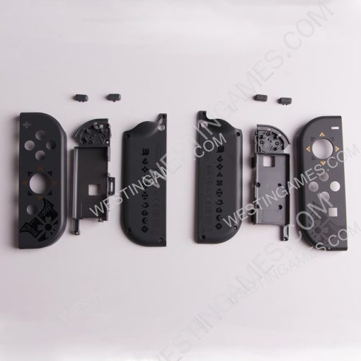 Left and Right Housing Cover Case with SL SR Button Set for Switch Joy-con Monster Hunter Grey - Image 3