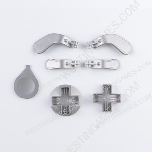 7in1 Paddles Buttons with D-pad Set Replacement Parts for XBOX ONE Elite Controller Siliver - Image 2