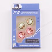 New 4in1 Night Light Mario Thumb Grips Analog Caps Silicone Rubber For PS5 Green Pink