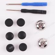 New 8Pcs Swap Thumbsticks Grips Metal Magnetic Stick Set for PS5 PS4 XBOX ONE Series X Switch Pro Controlle - Black