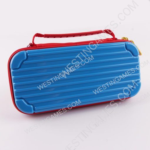 Limited Red and Blue Protective Storage Hard Case Carrying Bag for Switch - Mario Pixel - Image 2