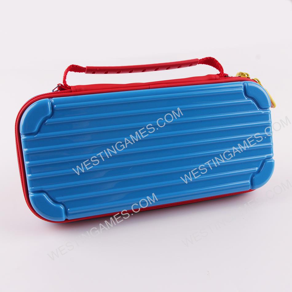 Limited Red and Blue Protective Storage Hard Case Carrying Bag for Switch - Mario Pixel - Image 2