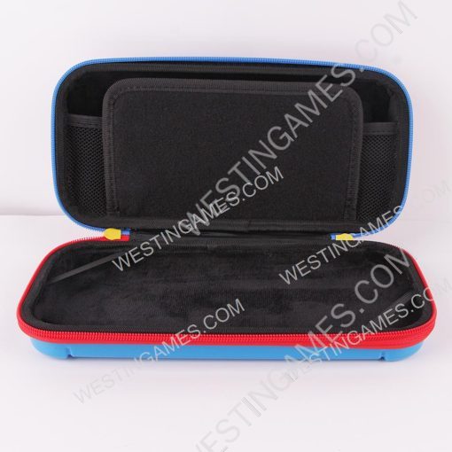Limited Red and Blue Protective Storage Hard Case Carrying Bag for Switch - Mario Pixel - Image 3