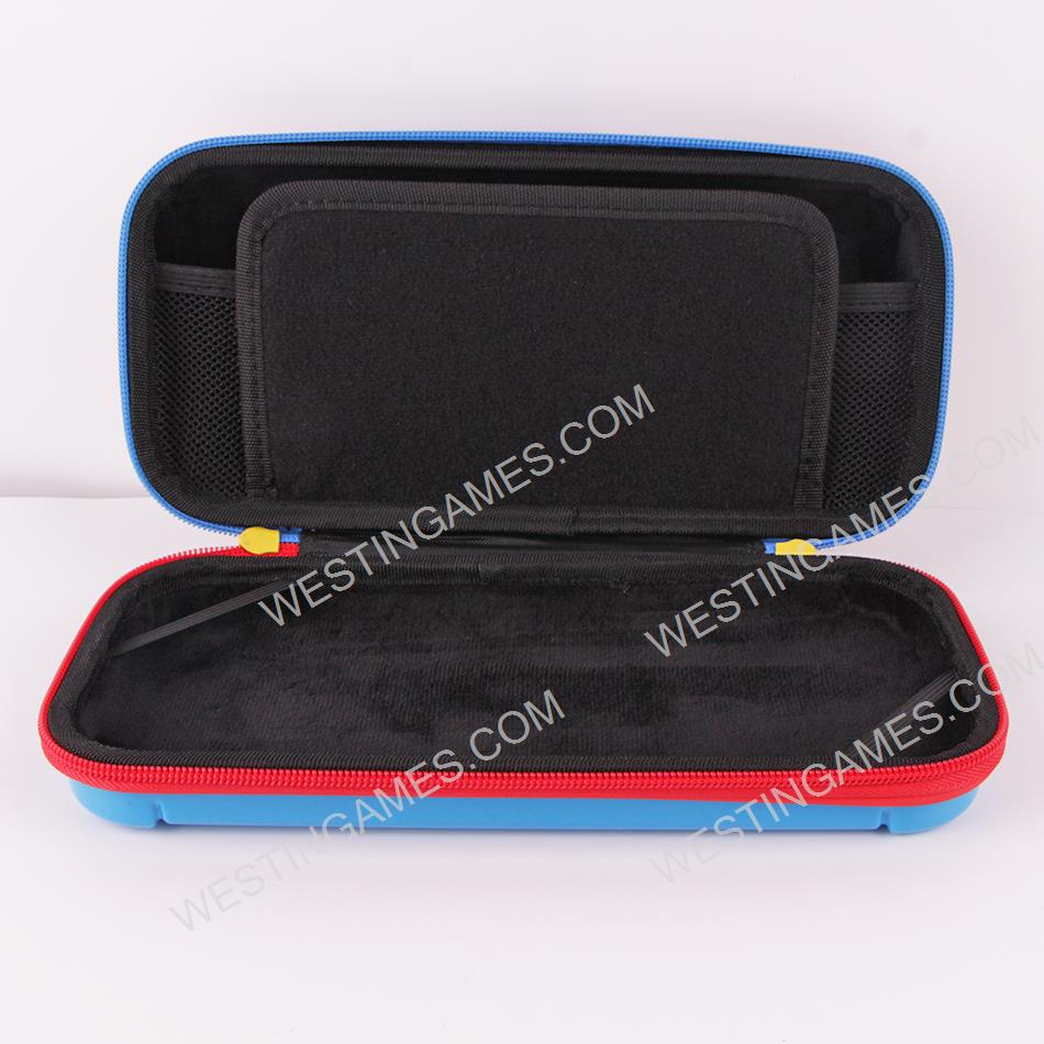 Limited Red and Blue Protective Storage Hard Case Carrying Bag for Switch - Mario Pixel - Image 3