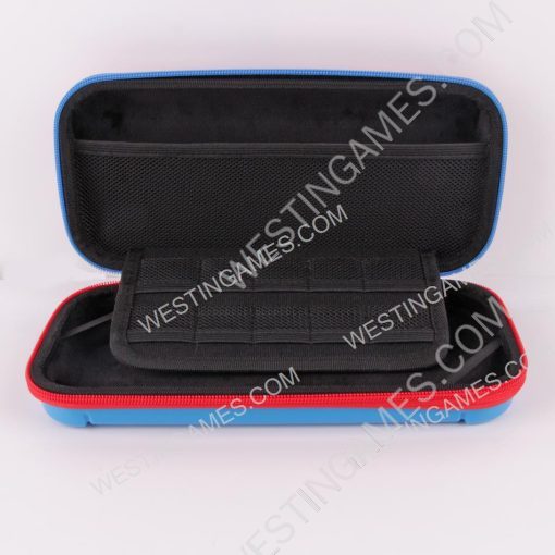 Limited Red and Blue Protective Storage Hard Case Carrying Bag for Switch - Mario Pixel - Image 4