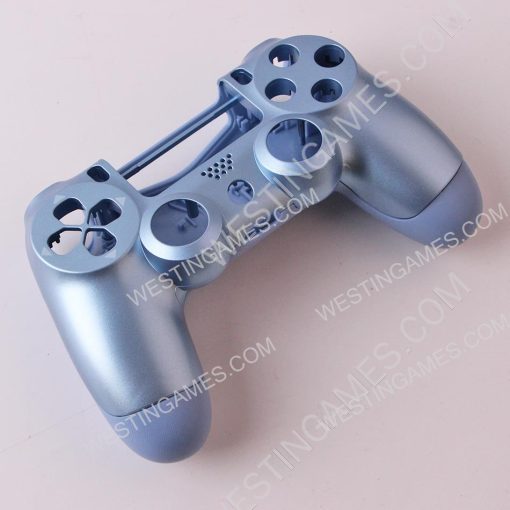 Replacement Top and Bottom Housing Shell Case for ps4 Controller JDM-050 - Titanium Blue - Image 2