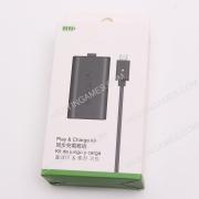 Play and Charge Rechargeable 1200mAh Battery Kit for XBOX ONE and Series S/X Controller