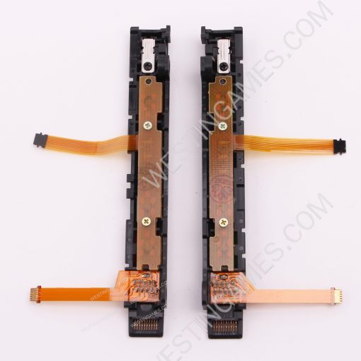 OEM Complete Left Right Plastic Rail Assembly with Flex Cable for NS switch Joy-con Green Pink - Image 2