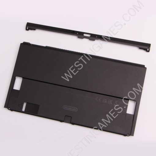 Original Replacement Rear Back Cover with Bottom Frame for NS switch OLED Console Black