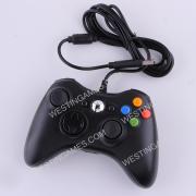 Wired Controller Gampad with Red Packing for XBOX 360 and Windows PC - Black 03