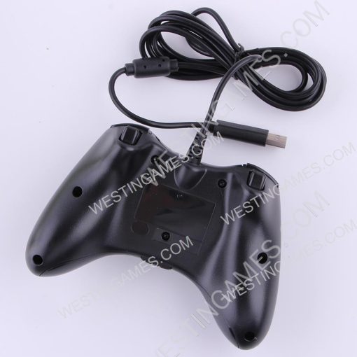 Wired Controller Gampad with Red Packing for XBOX 360 and Windows PC - Black - Image 4