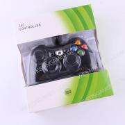 Wired Controller Gampad with Red Packing for XBOX 360 and Windows PC - Black
