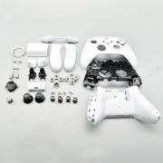 Full Housing Shell Cover Case with Key Button Set Replacement for XBOX Series S/X Wireless Controller - White