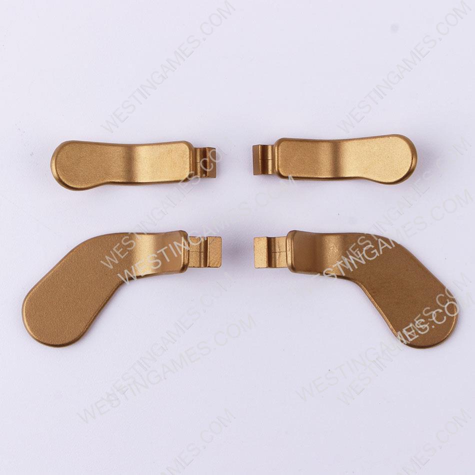 4 Paddles Buttons Set Replacement Parts for XBOX ONE Elite 1 and 2 Controller Gold