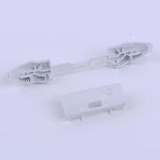 Replacement lb rb Trigger Button with Middle Piece Frame for XBOX Series x Controller - White 03