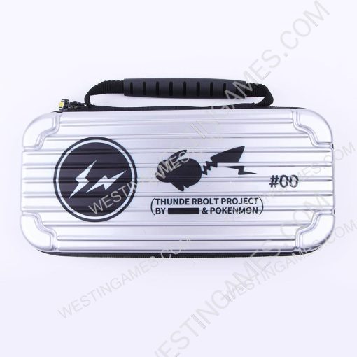 Siliver Protective Storage Hard Case Carrying Bag for Switch and OLED - Picachu