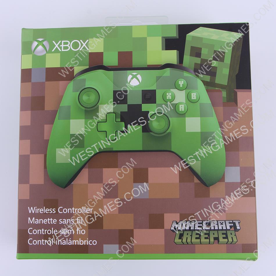 Wireless Bluetooth Gamepad Controller with Packing for XBOX ONE Slim Windows PC - Minecraft Green OEM A+
