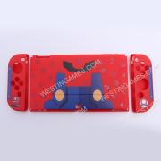 Soft TPU Grip Carton Case and Ergonomic Shock-Absorption Cover for switch OLED Red Mario