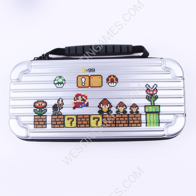 Siliver Protective Storage Hard Case Carrying Bag for Switch 2 - Mario
