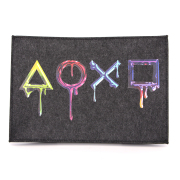 Horizontal Black Protective Dust Prevent Cover Sleeve for PS5 PRO Console - PS Logo