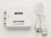 3RCA CVBS AV to HDMI 720P/1080P Mini Composite Video Converter Adapter for PS2 PS3 XBOX NES FC