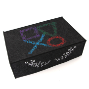 Horizontal Black Protective Dust Prevent Cover Sleeve for PS5 Console - BIg PS Logo 04