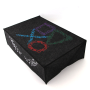 Horizontal Black Protective Dust Prevent Cover Sleeve for PS5 Console - BIg PS Logo 06