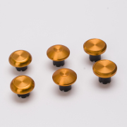 6Pcs Metal Thumbsticks Analog Joystick Replacement for PS5 Edge Controller Gold