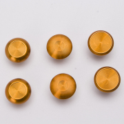 6Pcs Metal Thumbsticks Analog Joystick Replacement for PS5 Edge Controller Gold 02
