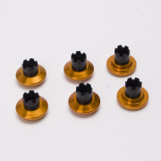 6Pcs Metal Thumbsticks Analog Joystick Replacement for PS5 Edge Controller Gold 04