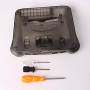 Replacement Housing Shell Case Compatible For N64 Game Console - Translucent Black 02