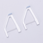 1Pair Desktop Stand Host Simple Triangle Bracket for PS5 Slim HUD Clear White