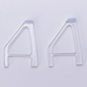 1Pair Desktop Stand Host Simple Triangle Bracket for PS5 Slim HUD Clear White 02