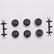 6Pcs Metal Thumbsticks Analog Joystick Replacement for PS5 Edge Controller Black 03