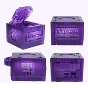 Replacement Housing Shell Case Compatible For NGC Game Console - Transparent Purple