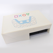 Horizontal White Protective Dust Prevent Cover Sleeve for PS5 Console - PS Logo 04