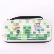 White Protective Storage Hard Case Carrying Bag for Switch and OLED - Minecraft 03