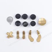 13Pcs Swap Thumbsticks Grips Metal Magnetic Stick Set for XBOX ONE Elite 2 Controller - Gold